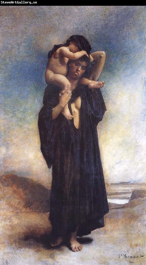 Leon Bonnat Peasant woman and her Child